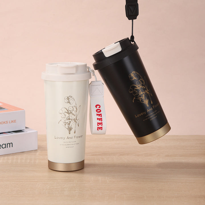 Dame elegant og isolert To-Go drikkekopp Luvikno