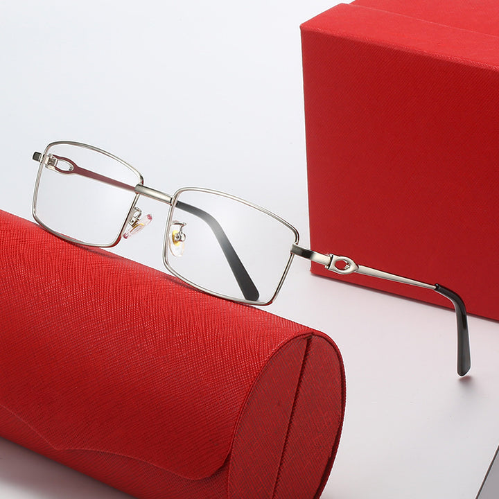 Damer elegante halvrammebrille med fint metallramme Luvikno