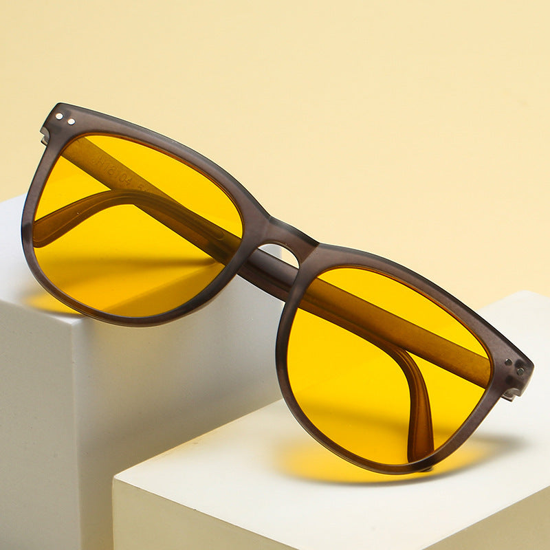 Dame Modische Skilpadde Solbrille med stilig Ramme Luvikno