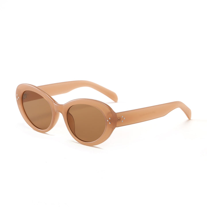 Dame moteriktig oversized solbrille med elegant ramme Luvikno