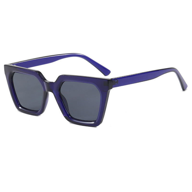 Dame geometrisk solbrille i luksuriøs acetatramme Luvikno