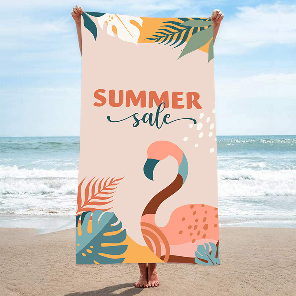 Ladies beach towel with maritime stripe pattern Luvikno