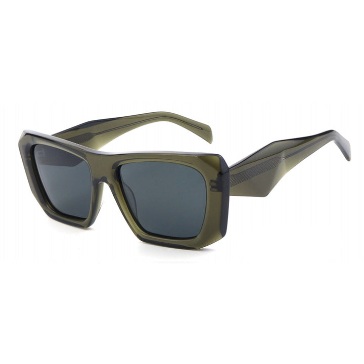 Dame oversized solbriller med unik, moderne ramme Luvikno