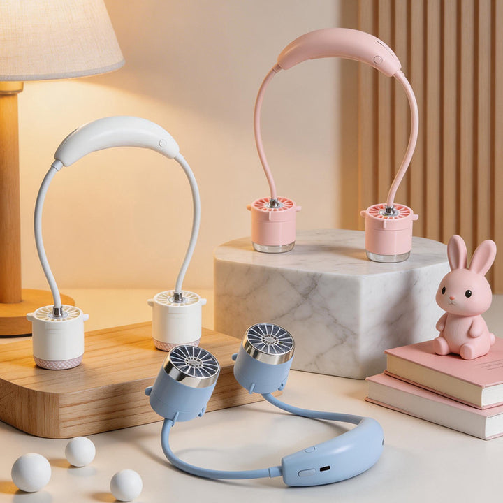 Dame Bærbar Nakke Vifte med Ergonomisk Design Luvikno