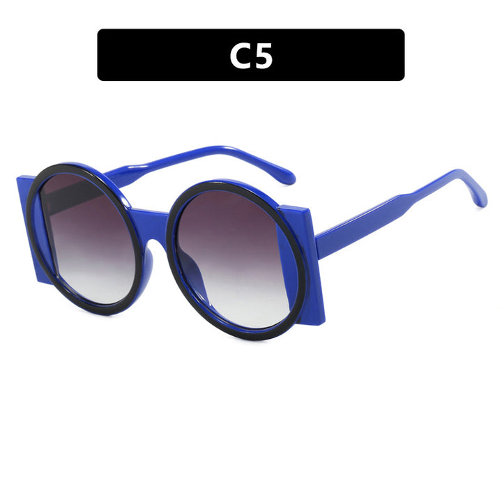 Dame oversized solbrille med kvadratisk ramme og UV-beskyttelse Luvikno