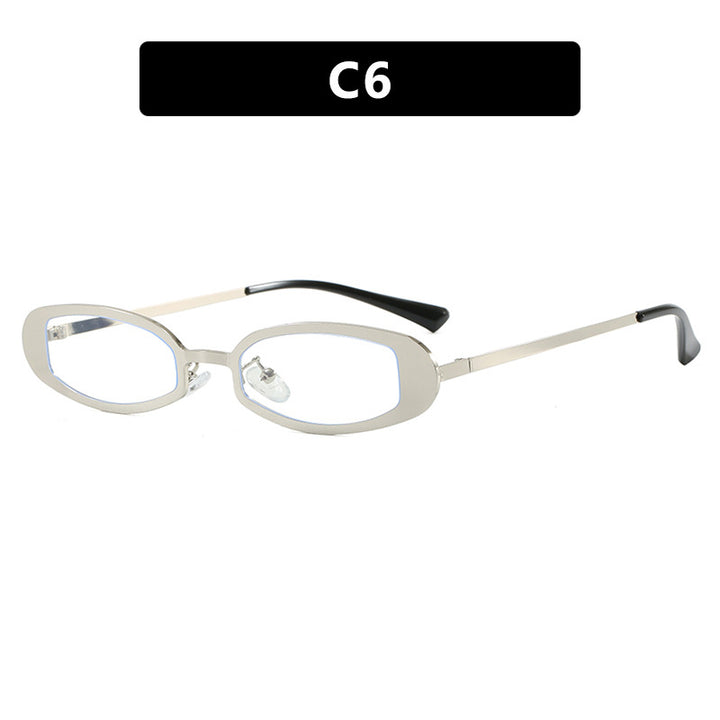 Dame moteriktig brille med elegant metallramme og fine aksenter Luvikno