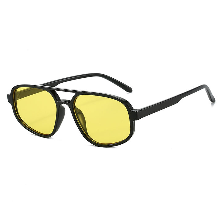 Dame moteriktig solbrille med bred ramme og UV-beskyttelse Luvikno