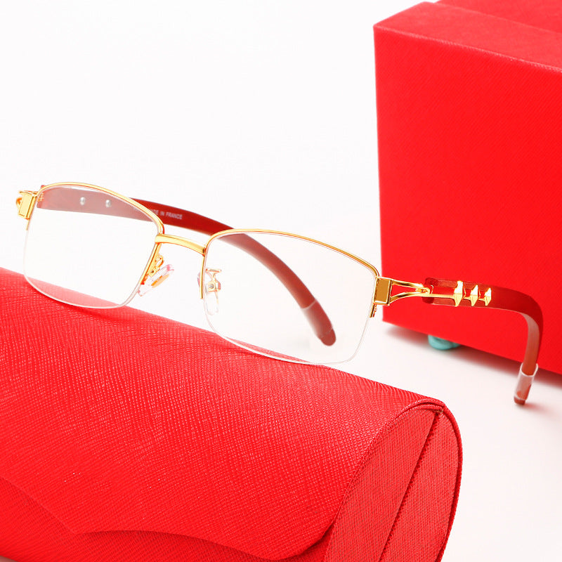 Dame eksklusiv designer solbrille med høyglansbehandlet metallramme og polarisert glass Luvikno