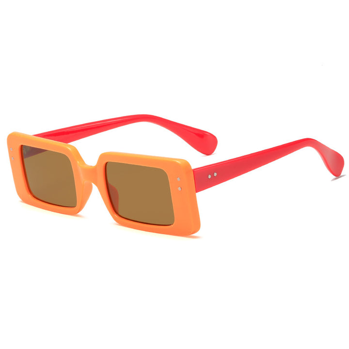 Dame trendy firkantet solbrille med moderne design og UV-beskyttelse Luvikno
