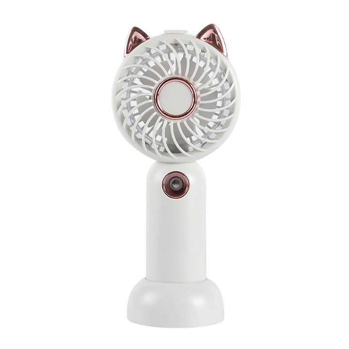 Dame Mini USB Håndvifte med Kattører Luvikno