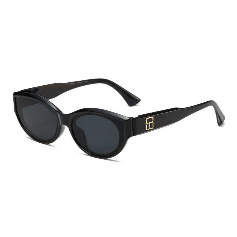 Dame trendy Cat-Eye solbriller med luksuriøs design Luvikno