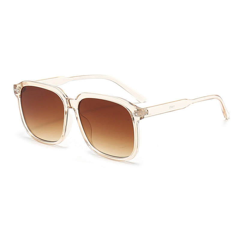 Dame Kvadratisk Solbrille med robust ramme og UV-beskyttelse Luvikno