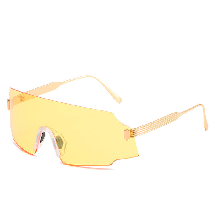 Dame sporty sikkerhets-solbrille med moderne, gjennomsiktig design Luvikno
