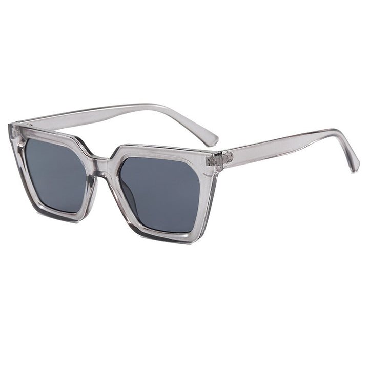 Dame geometrisk solbrille i luksuriøs acetatramme Luvikno