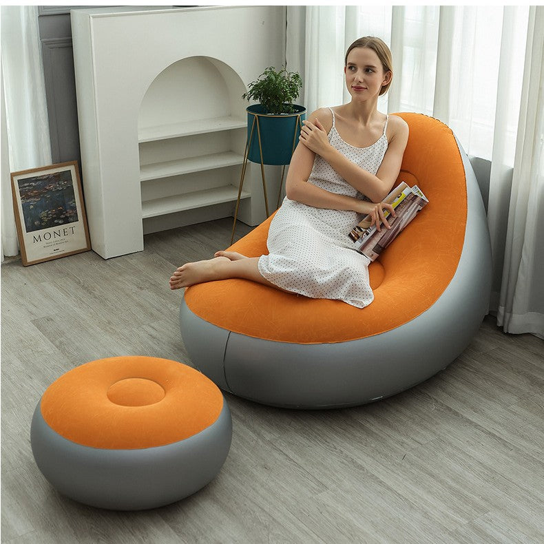 Kvinne oppblåsbar komfortsofa med ergonomisk ryggstøtte Luvikno