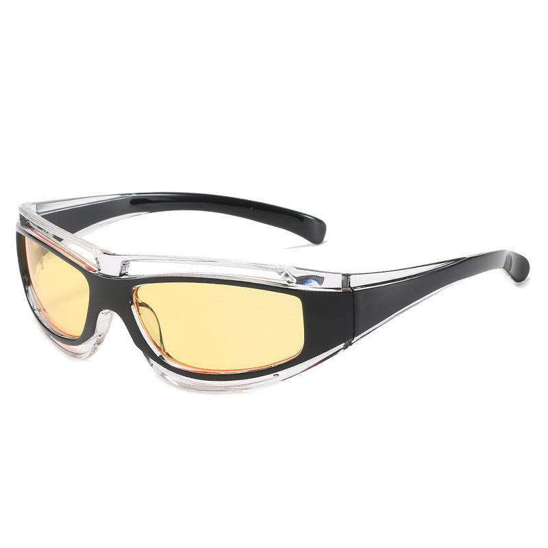 Dame sporty solbriller med aerodynamisk design og polariserte glass Luvikno