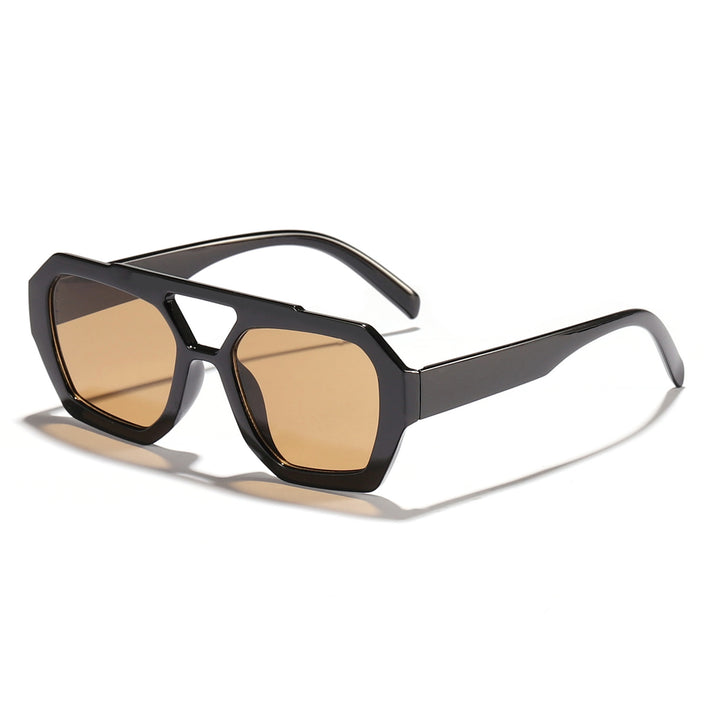 Dame moteriktig solbrille i eksklusiv oktagon-design Luvikno