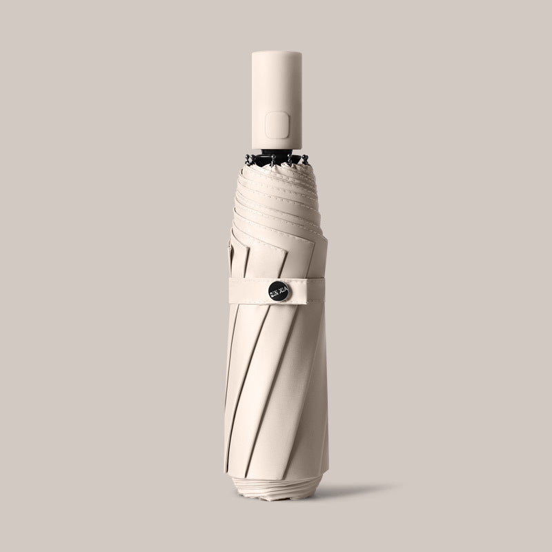 Dame Automatisk sammenleggbare paraply med ergonomisk design og vindresistent teknologi Luvikno
