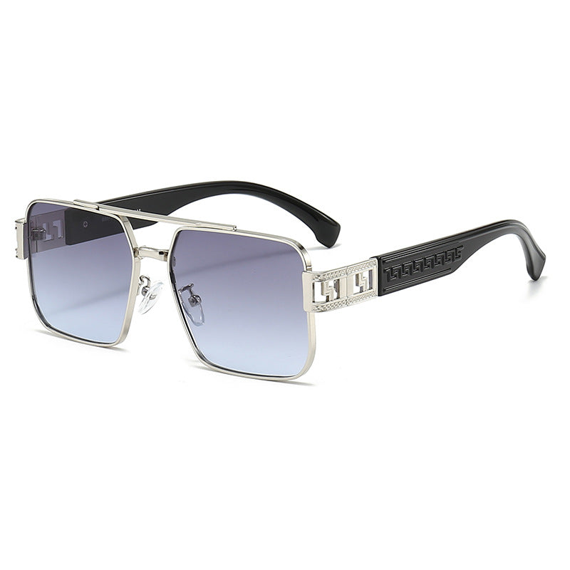 Dame kvadratisk solbrille med ergonomisk ramme og UV-beskyttelse Luvikno