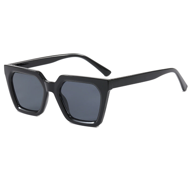 Dame geometrisk solbrille i luksuriøs acetatramme Luvikno