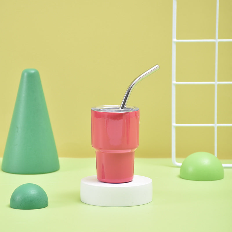 Unisex Isolert Drikkebecher med Rustfritt Stål Straw Luvikno