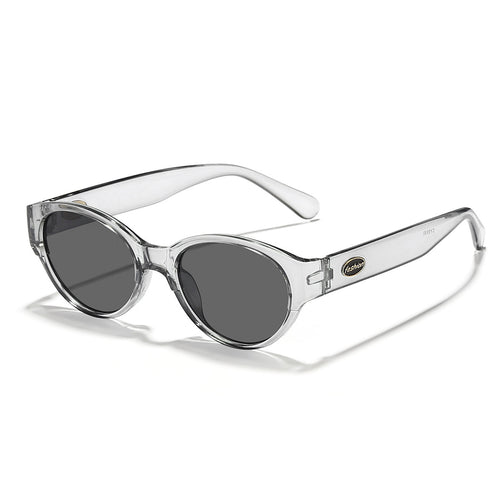 Dame moteriktig solbrille med transparent ramme og ergonomisk design Luvikno
