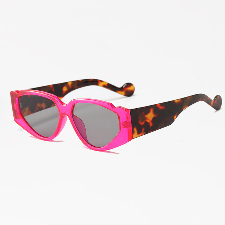 Dame Fashion-solbrille med innovativ ramme og beskyttende UV-beskyttelse Luvikno