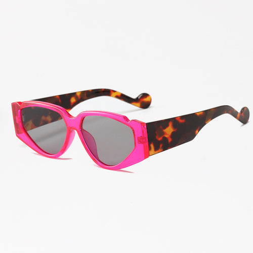 Dame Fashion-solbrille med innovativ ramme og beskyttende UV-beskyttelse Luvikno