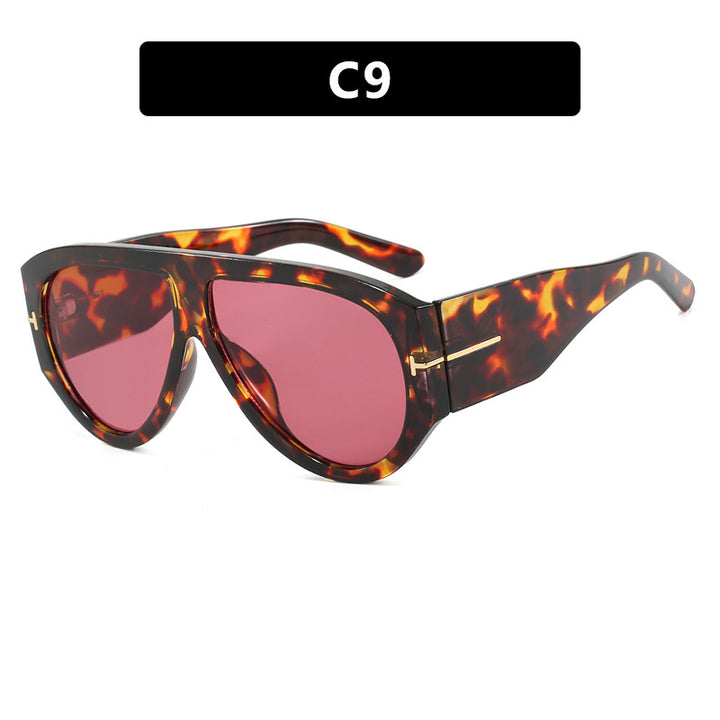 Dame Geometrisk Solbrille med moderne ramme og polariserte glass Luvikno