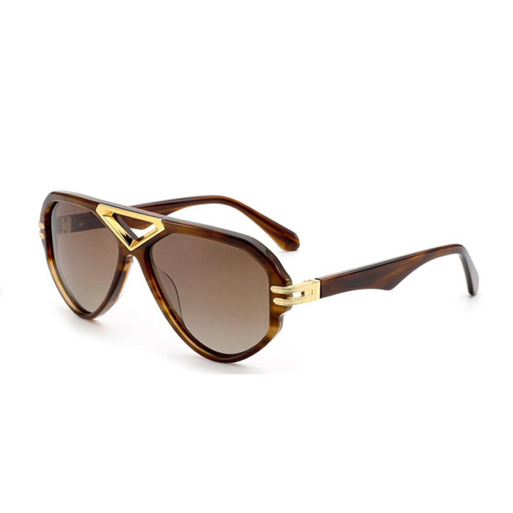 Damer elegant solbrille med markant ramme Luvikno