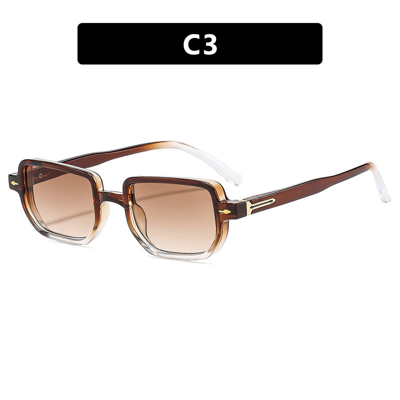 Dame kvadratisk solbrille med elegant design og polariserende glass Luvikno