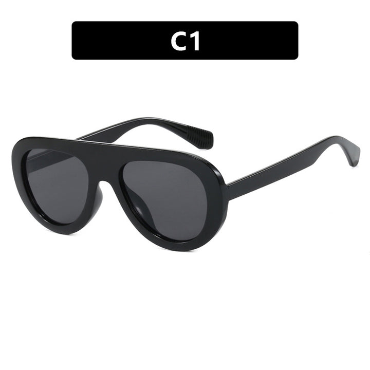 Dame moteriktig oversized solbrille med beskyttende UV-filter og komfortabel ramme Luvikno