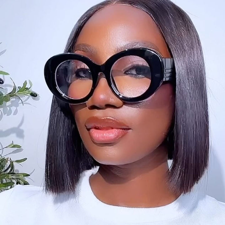 Dame ekstravagant solbrille med kreativ ramdesign og beskyttende UV-filter Luvikno