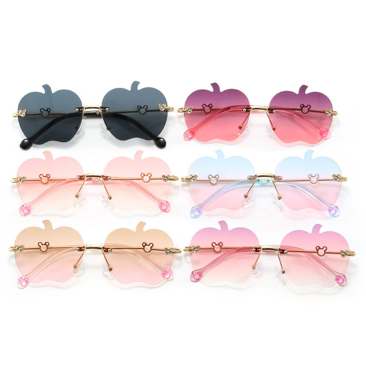 Dame solbrille i unikt epledesign Luvikno