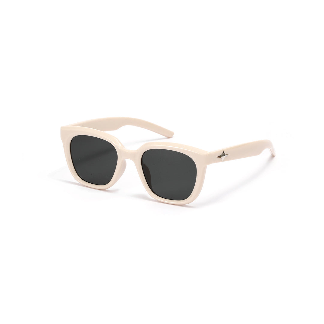 Damer moteriktig transparent solbrille med smal ramme og UV-beskyttelse Luvikno