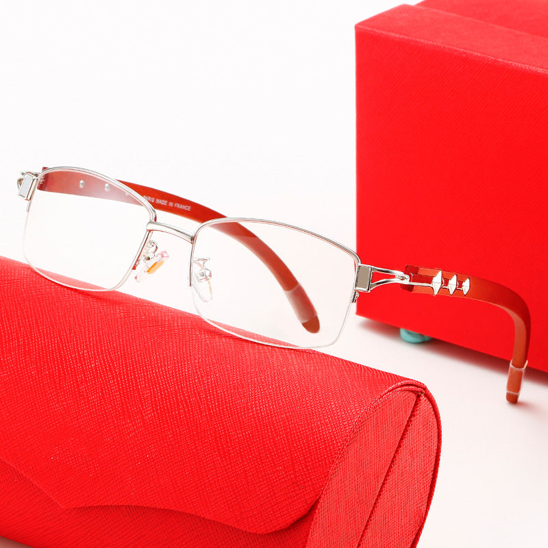 Dame eksklusiv designer solbrille med høyglansbehandlet metallramme og polarisert glass Luvikno