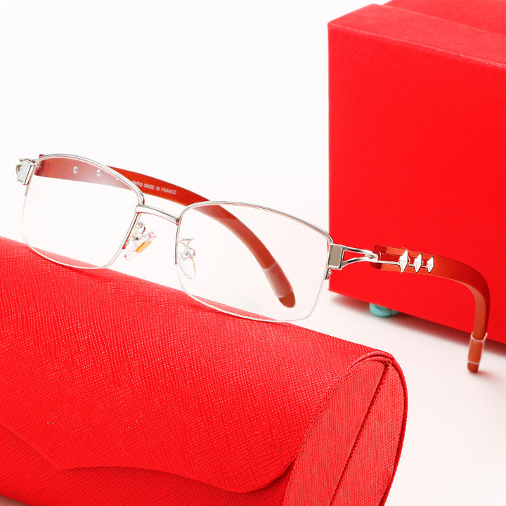 Dame eksklusiv designer solbrille med høyglansbehandlet metallramme og polarisert glass Luvikno