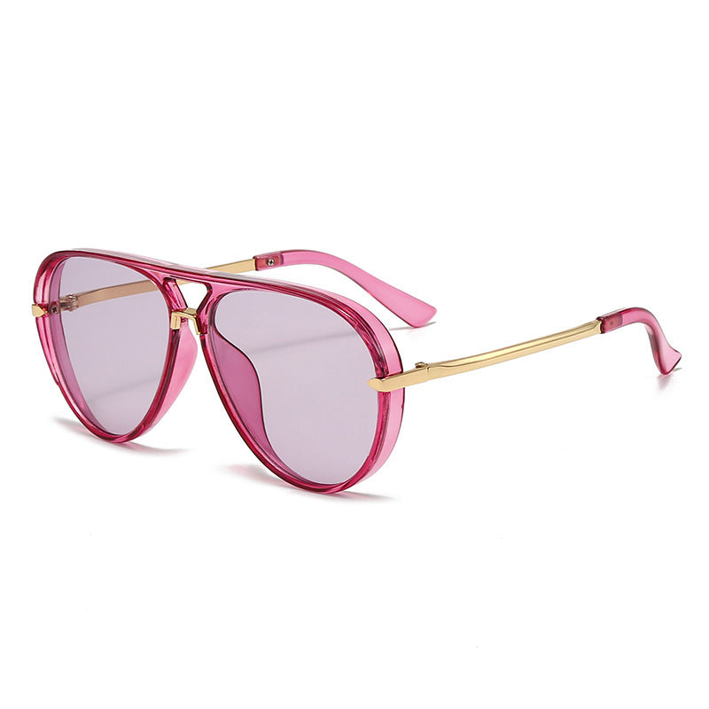 Dame pilot-solbrille med moderne metallramme og UV-beskyttelse Luvikno
