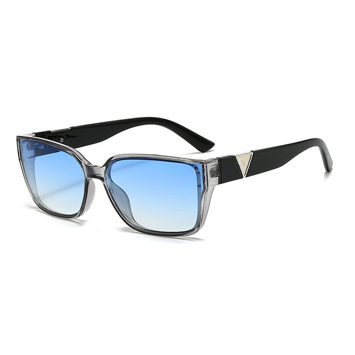 Dame Oversized kvadratisk solbrille med elegante detaljer Luvikno