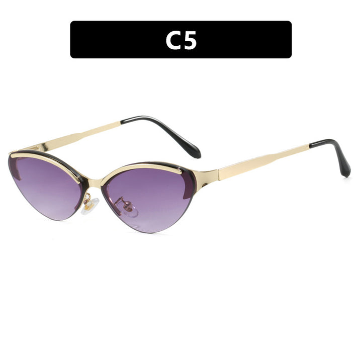 Dame Cat-Eye solbriller med elegant ramme og UV-beskyttelse Luvikno