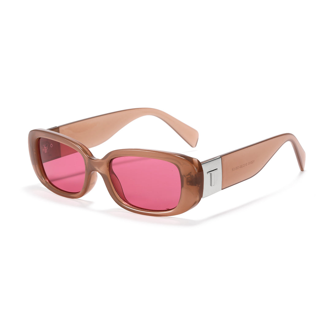 Dame solbrille med moderne ramme og høykvalitets UV-beskyttelse Luvikno