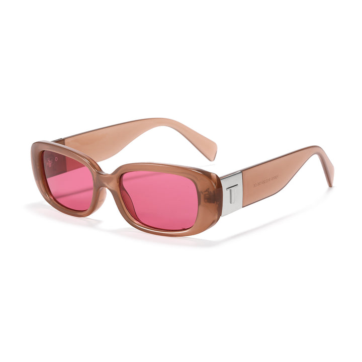 Dame solbrille med moderne ramme og høykvalitets UV-beskyttelse Luvikno
