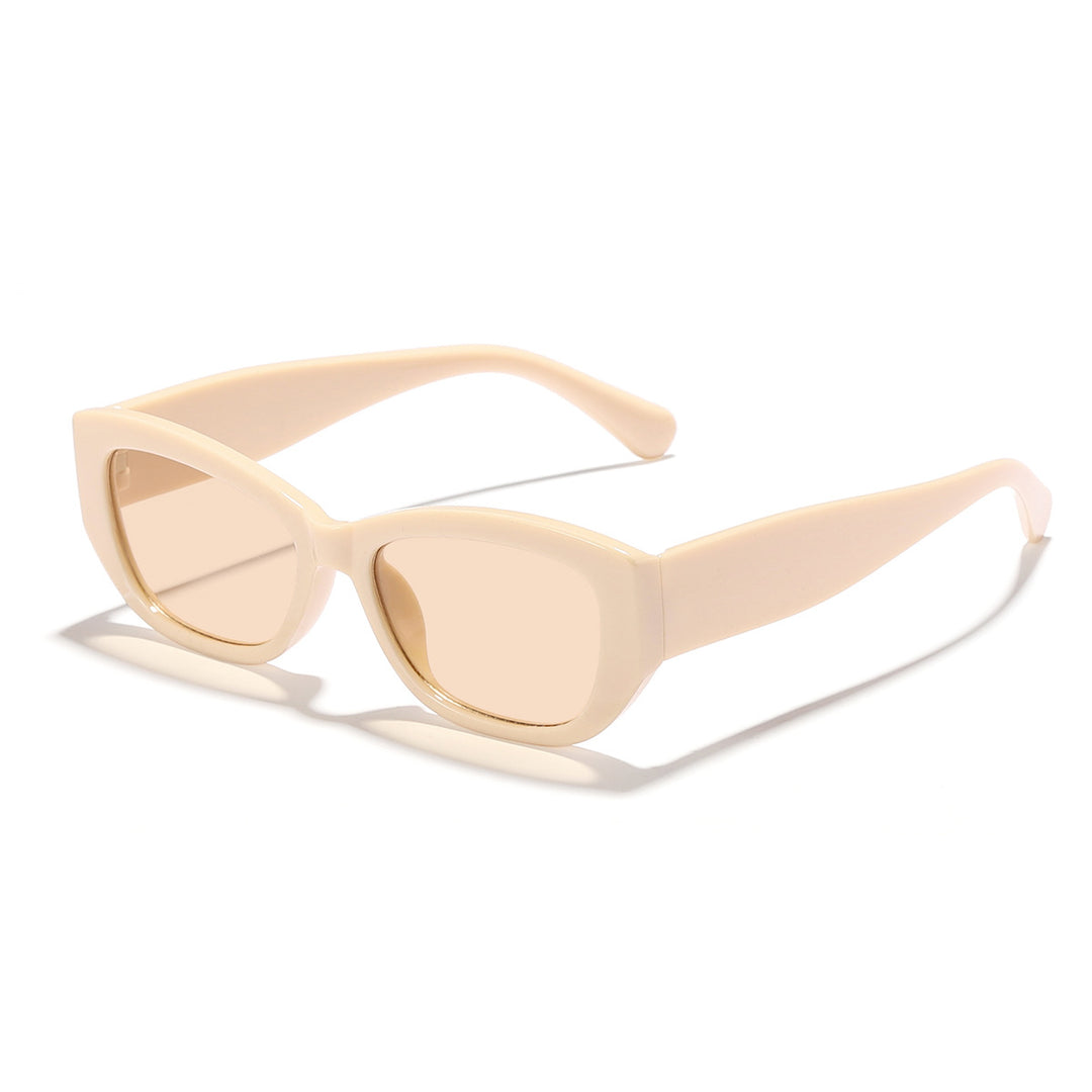 Dame Cat-Eye solbriller med robust ramme og UV-beskyttelse Luvikno