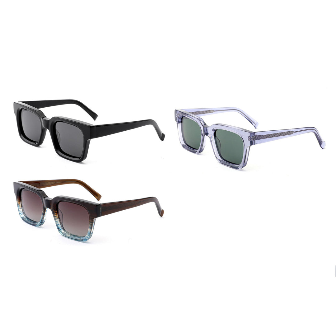 Dame moteriktig solbrille med markant geometrisk design og UV-beskyttelse Luvikno