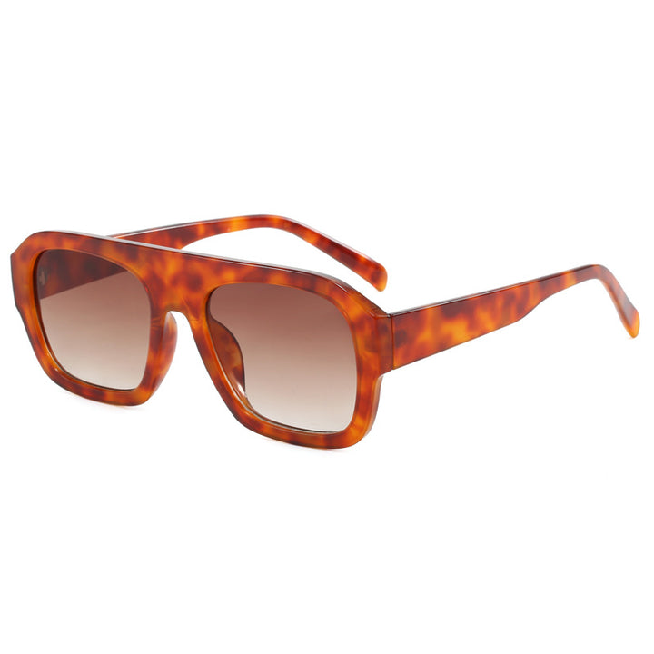 Dame oversized kvadratisk solbrille med moderne design Luvikno