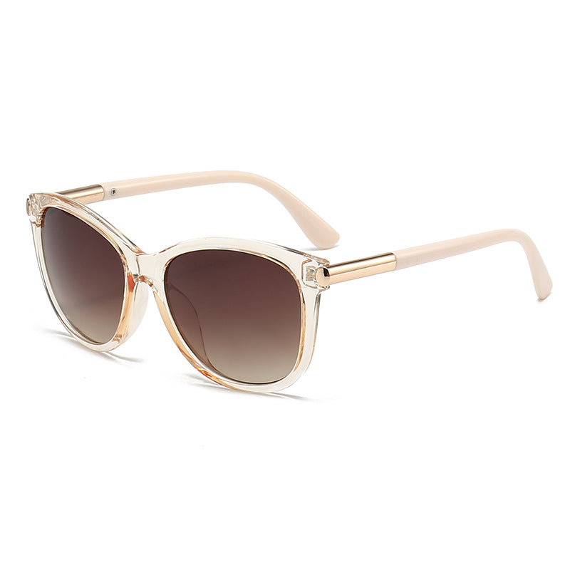 Dame Elegant Oversized Solbrille med stilfull ramme Luvikno