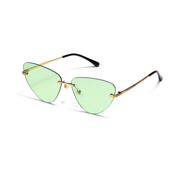 Dame moteriktig solbrille i trendy cat-eye design Luvikno