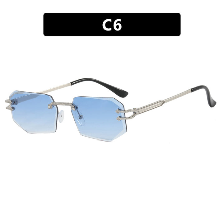 Damer geometrisk mote-solbrille Luvikno