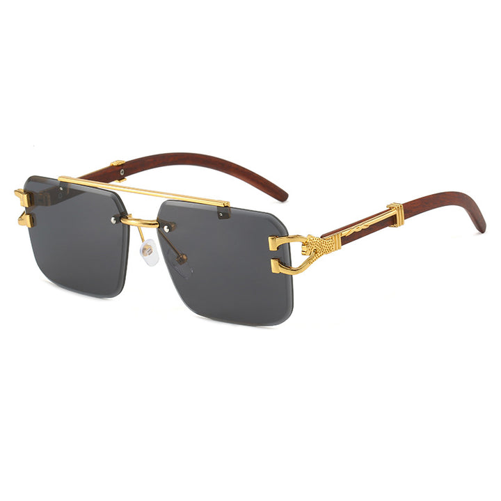 Dame eksklusiv designer-solbrille med luksuriøse detaljer Luvikno