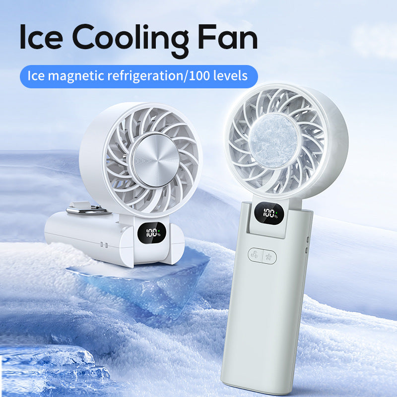 Unisex Håndholdt Oppladbar Kjølevifte med Smart Skjerm Luvikno